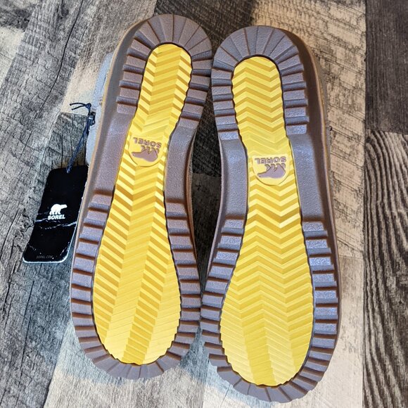 Sorel Brown Ankle Boots with Red Zipper - Picture 3 of 10